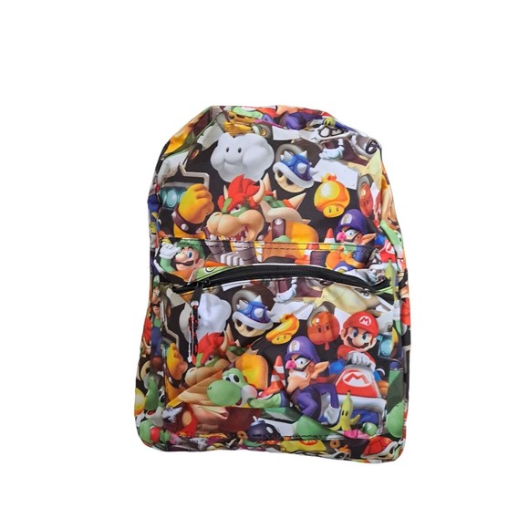 Nintendo Other - Nintendo Mario Bros 16" Backpack Yoshi, Luigi Comic Print School Book Bag